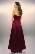 Cranberry red bridesmaid dress - back